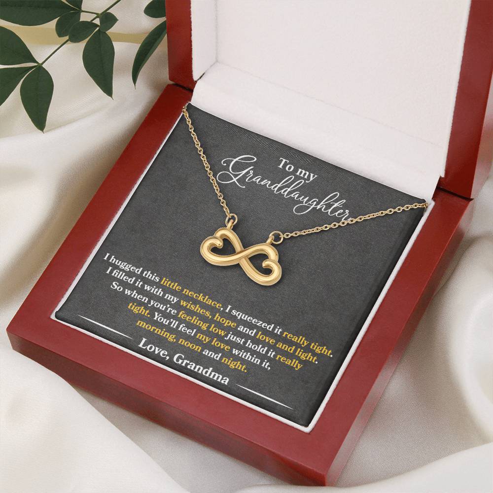 Granddaughter - I Hugged This Little Necklace