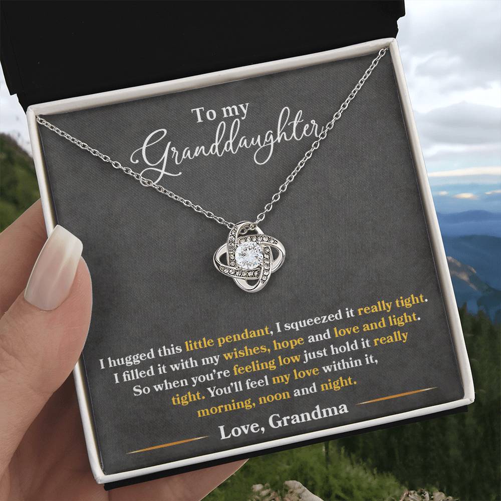 Granddaughter - I Hugged This Little Pendant