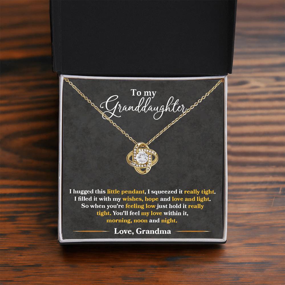 Granddaughter - I Hugged This Little Pendant