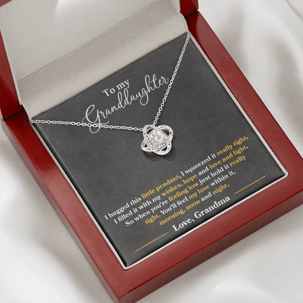 Granddaughter - I Hugged This Little Pendant