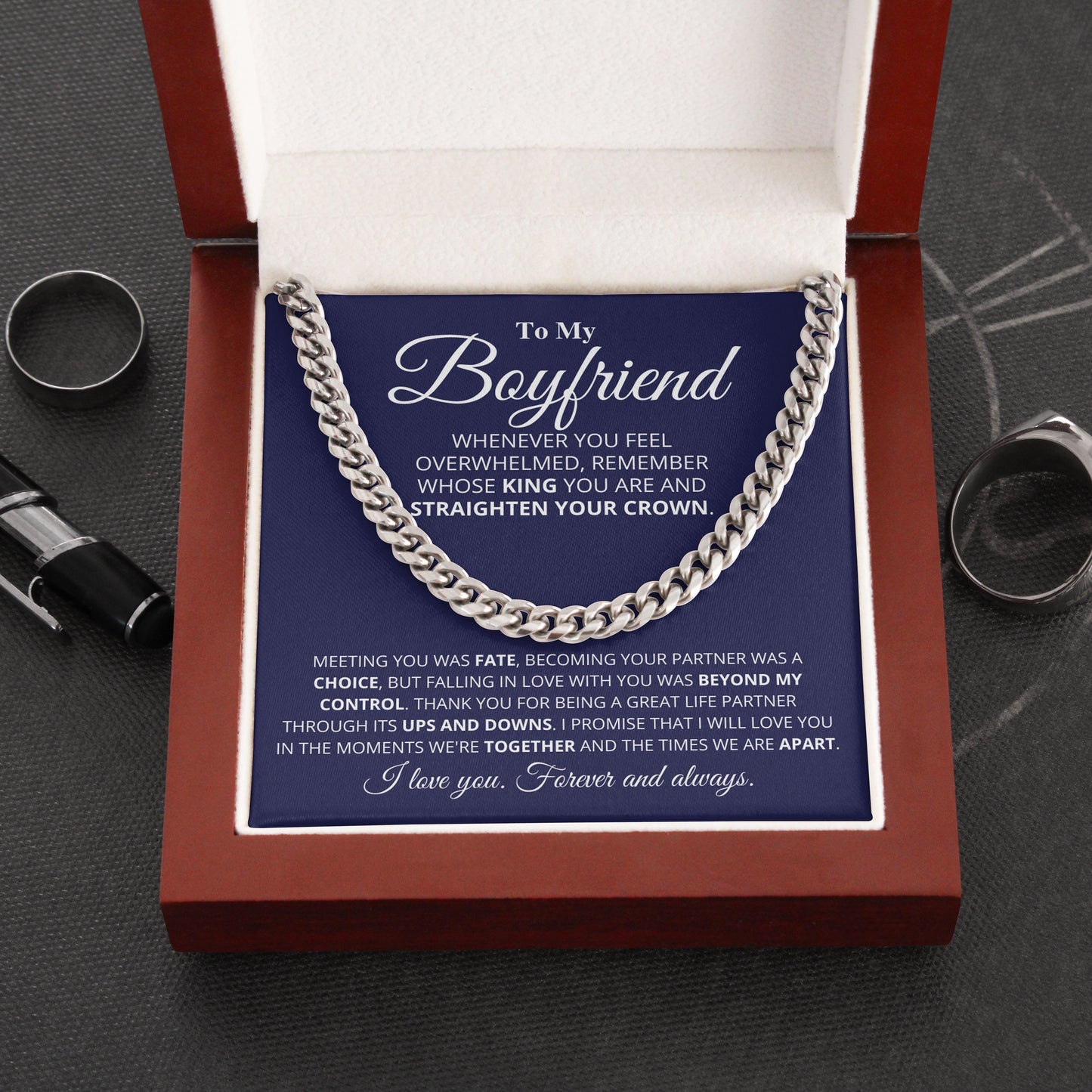Jewelry gifts Boyfriend - Moments - Cuban Link Chain - Belesmé - Memorable Jewelry Gifts