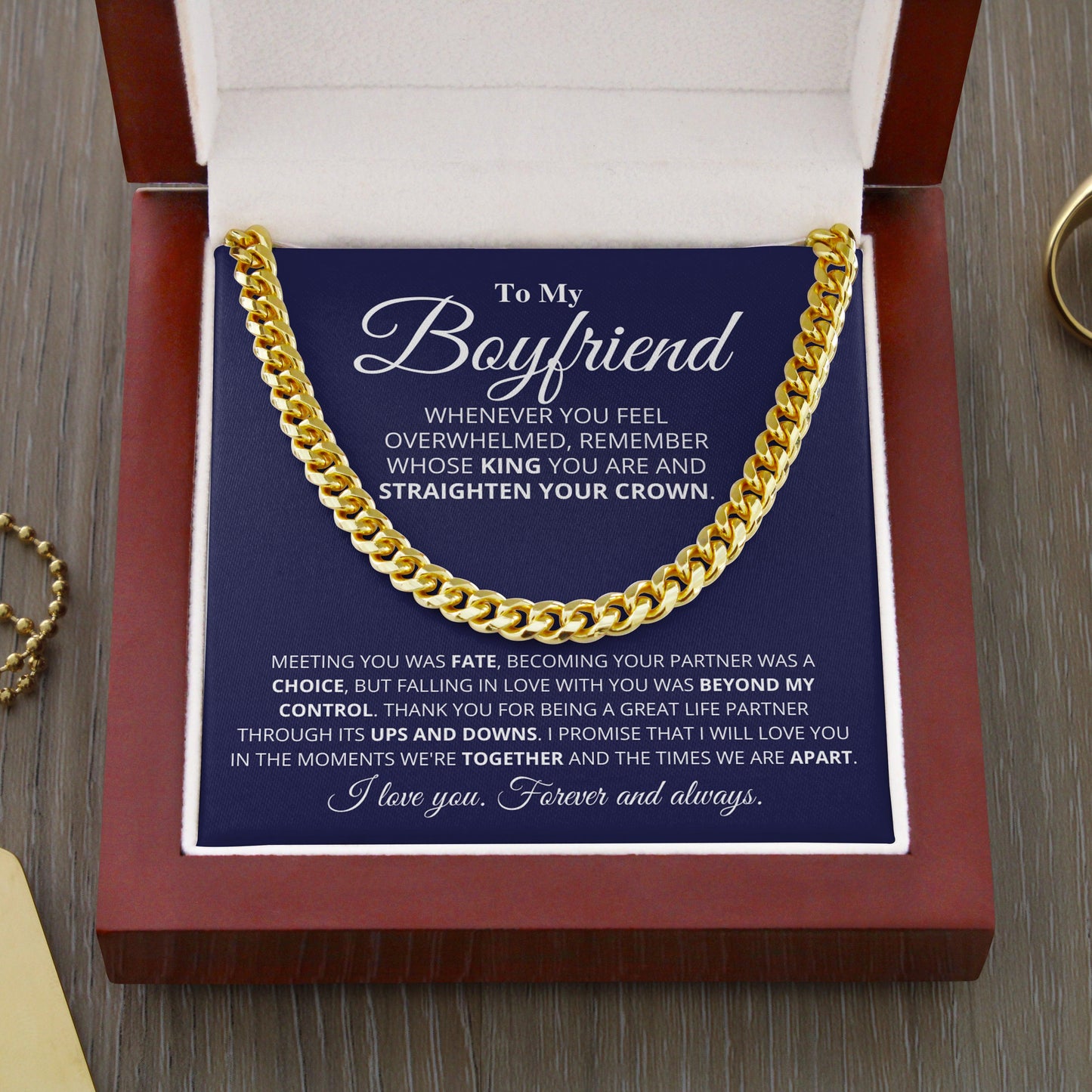 Jewelry gifts Boyfriend - Moments - Cuban Link Chain - Belesmé - Memorable Jewelry Gifts