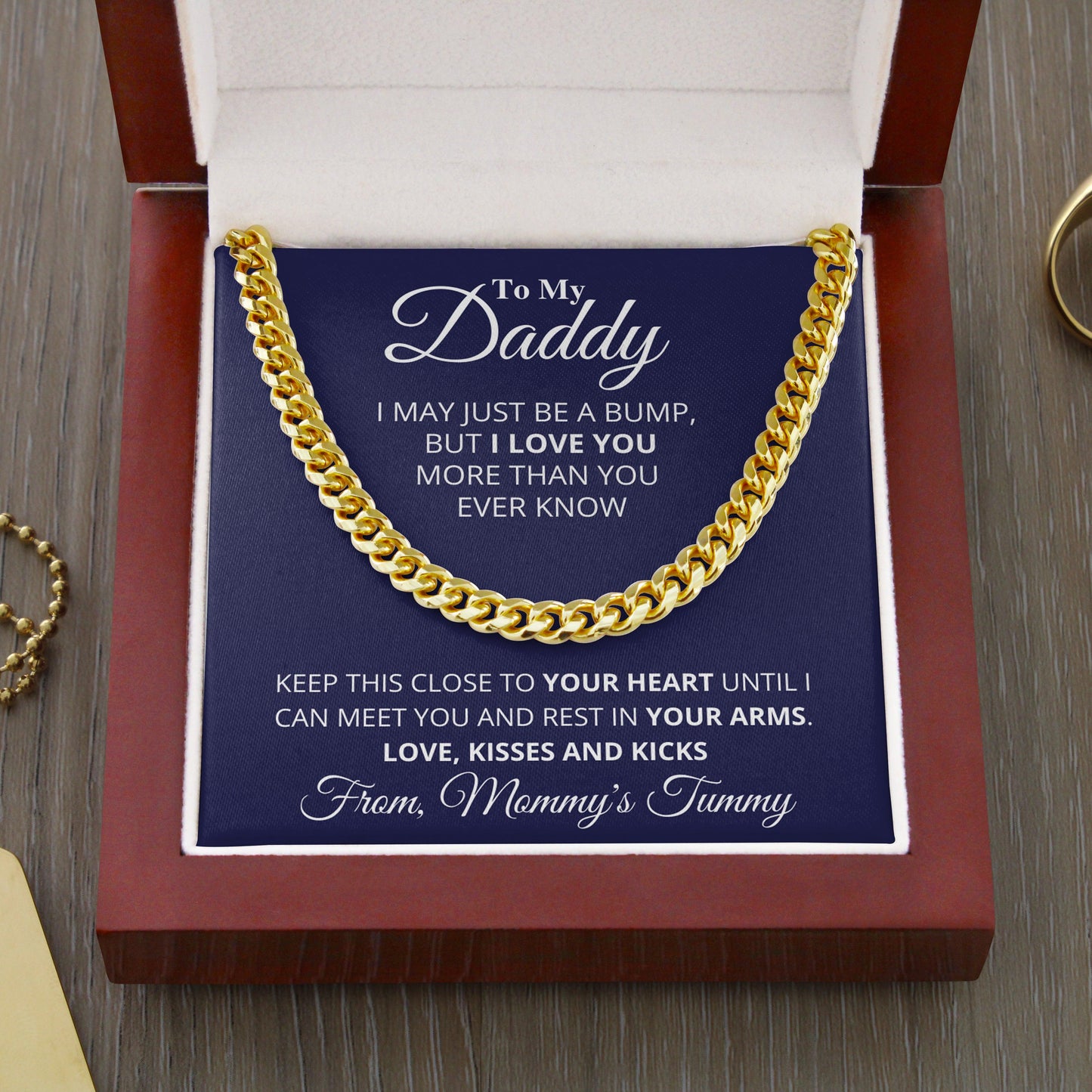 Jewelry gifts Daddy - Your Heart - Cuban Link Chain - Belesmé - Memorable Jewelry Gifts