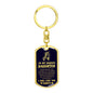 Jewelry gifts Daughter - Badass Daughter - Dog Tag With Swivel Keychain - Belesmé - Memorable Jewelry Gifts