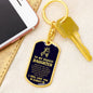 Jewelry gifts Daughter - Badass Daughter - Dog Tag With Swivel Keychain - Belesmé - Memorable Jewelry Gifts
