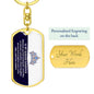 Jewelry gifts Daughter - My Daughter - Dog Tag With Swivel Keychain - Belesmé - Memorable Jewelry Gifts
