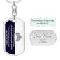 Jewelry gifts Daughter - My Daughter - Dog Tag With Swivel Keychain - Belesmé - Memorable Jewelry Gifts