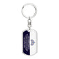 Jewelry gifts Daughter - My Daughter - Dog Tag With Swivel Keychain - Belesmé - Memorable Jewelry Gifts