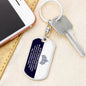 Jewelry gifts Daughter - My Daughter - Dog Tag With Swivel Keychain - Belesmé - Memorable Jewelry Gifts