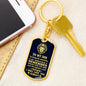 Jewelry gifts Son - Brave Son - Dog Tag With Swivel Keychain - Belesmé - Memorable Jewelry Gifts