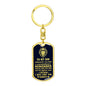 Jewelry gifts Son - My Brave Son - Dog Tag With Swivel Keychain - Belesmé - Memorable Jewelry Gifts
