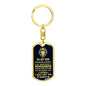 Jewelry gifts Son - Brave Son - Dog Tag With Swivel Keychain - Belesmé - Memorable Jewelry Gifts