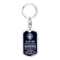 Jewelry gifts Son - Brave Son - Dog Tag With Swivel Keychain - Belesmé - Memorable Jewelry Gifts
