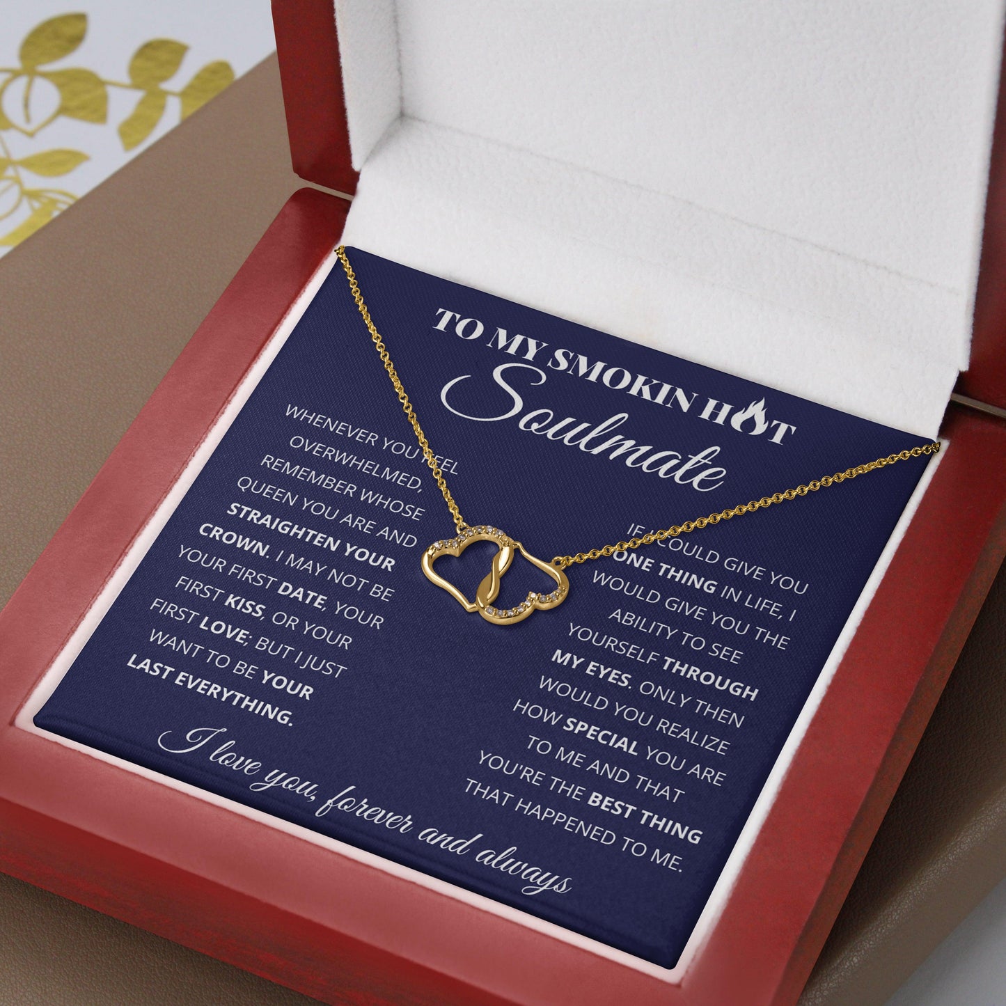Jewelry gifts (Soulmate) Special To Me Solid Gold with Diamonds Necklace - Belesmé - Memorable Jewelry Gifts