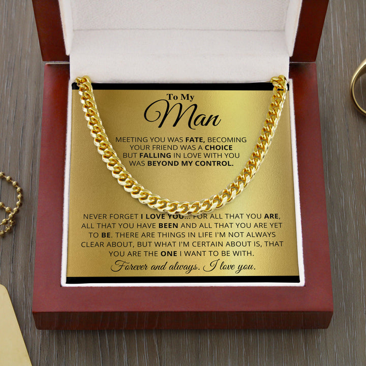 Jewelry gifts My Man - Fate - Cuban Link Chain - Belesmé - Memorable Jewelry Gifts
