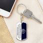 Granddaughter - Believe In You - Dog Tag With Swivel Keychain