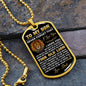Son - Proud Of You - Military Necklace