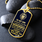 Son - My Wonderful Son - Dog Tag - Military Ball Chain