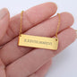 Horizontal Roman Numerals - Necklace