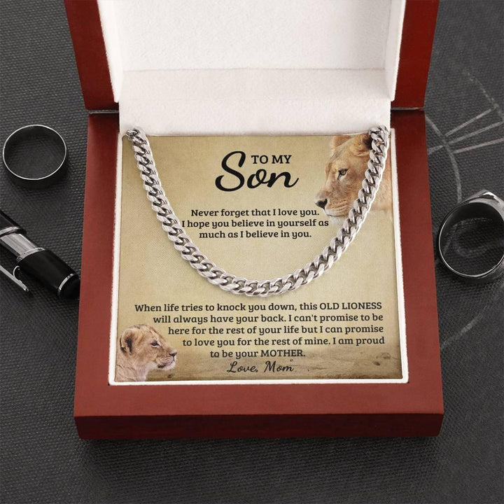 Jewelry gifts Son - Watch You - Cuban Link Chain - Belesmé - Memorable Jewelry Gifts