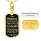 Husband - In Love - Dog Tag With Swivel Keychain
