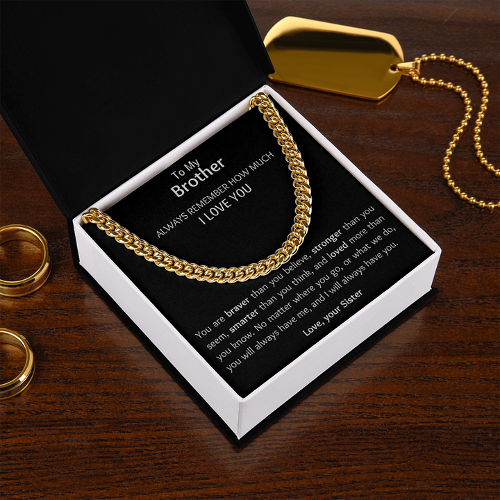 Brother - Love You - Cuban Link Chain