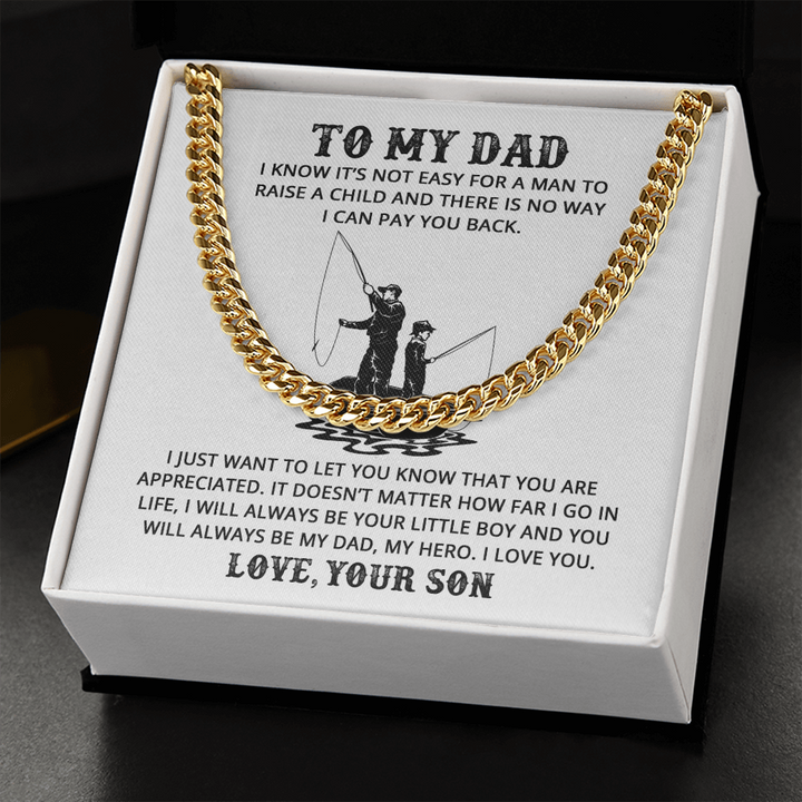Dad - Life Teacher - Cuban Link Chain