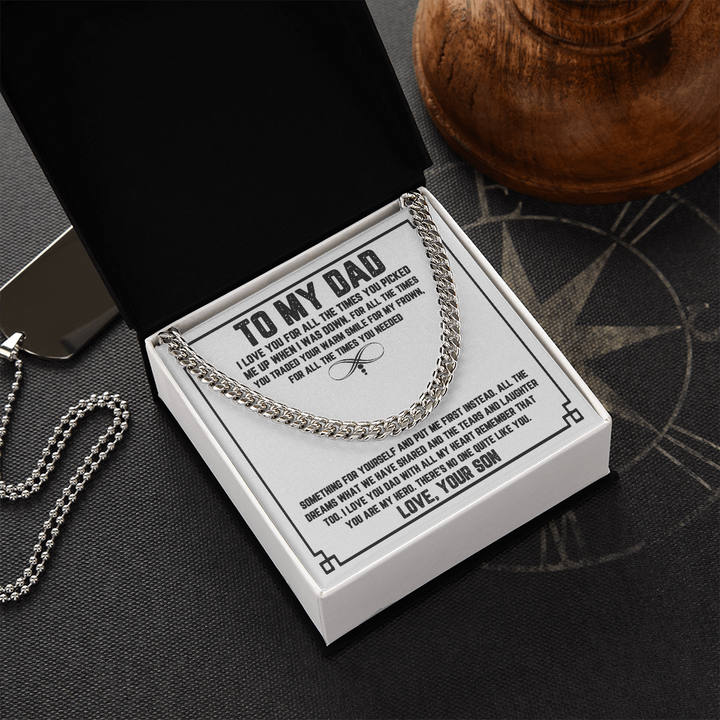 Dad - Warm Smile - Cuban Link Chain