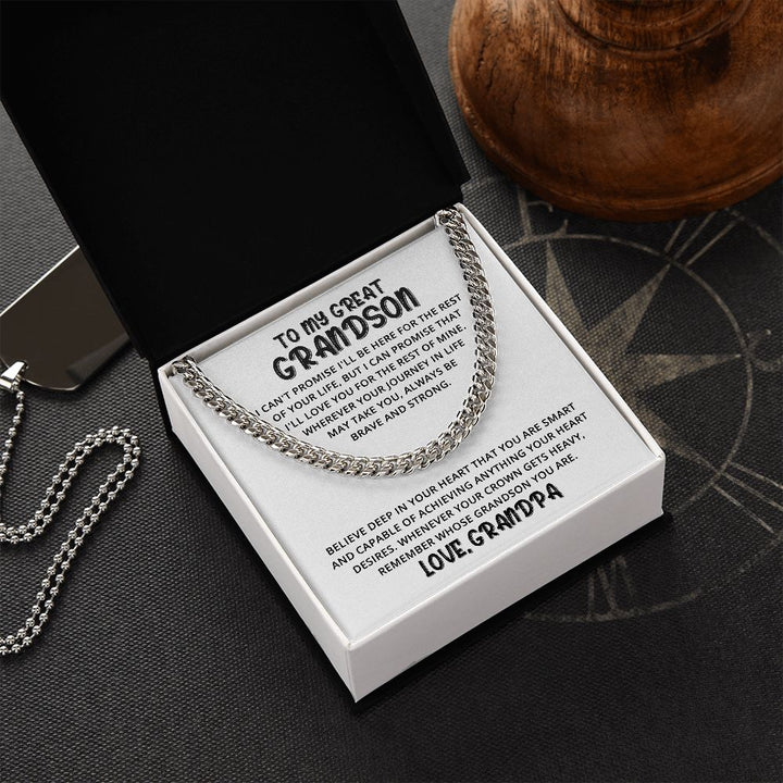 Grandson - Great Heart - Cuban Link Chain