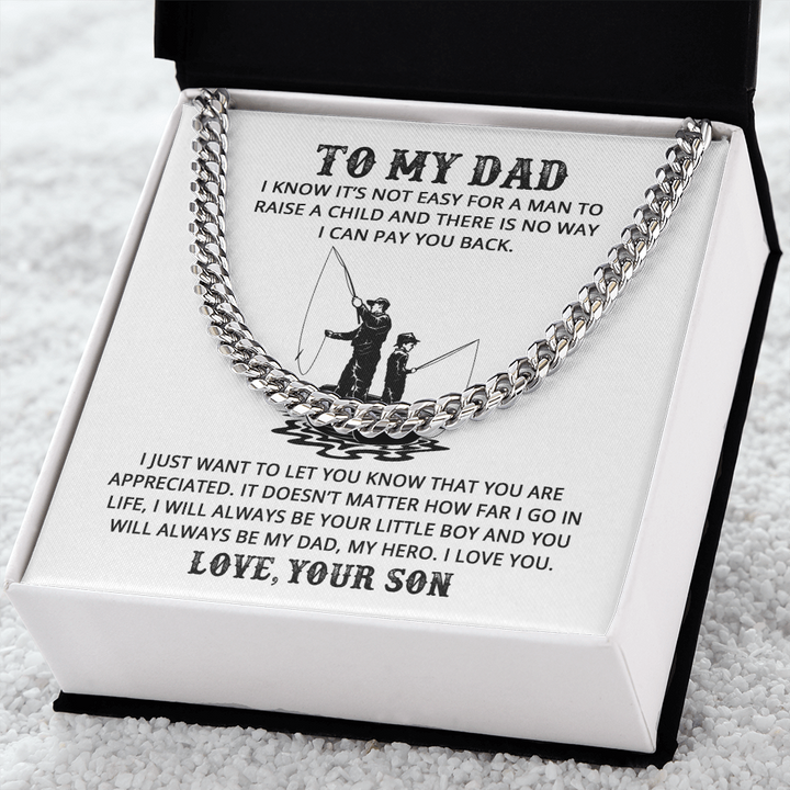 Dad - Life Teacher - Cuban Link Chain