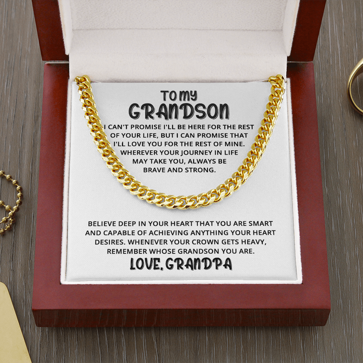 Grandson - Piece Of Heart - Cuban Link Chain