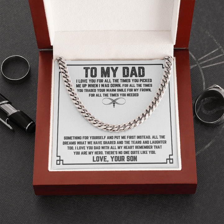 Dad - Warm Smile - Cuban Link Chain