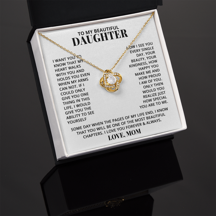 Daughter - Walk With You - Love Knot Necklace