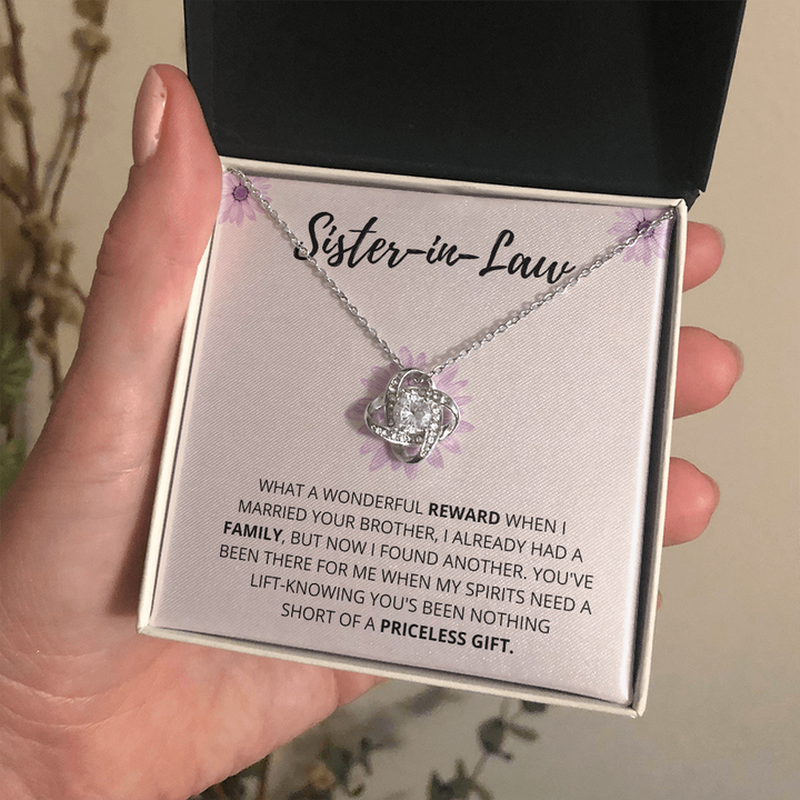 Sister In Law - Wonderful Reward - Love Knot Necklace