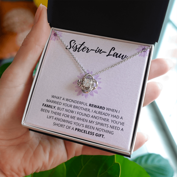 Sister In Law - Wonderful Reward - Love Knot Necklace
