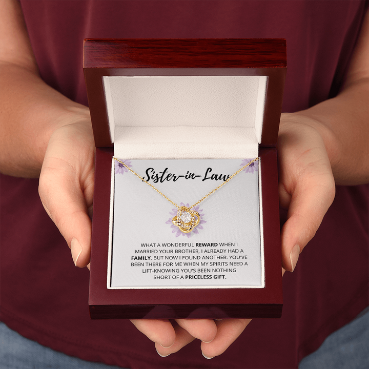 Sister In Law - Wonderful Reward - Love Knot Necklace