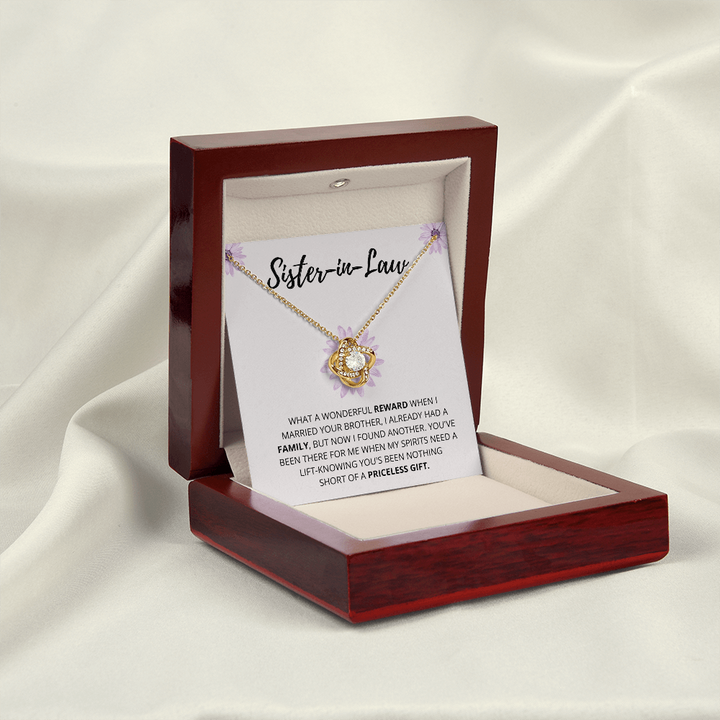 Sister In Law - Wonderful Reward - Love Knot Necklace