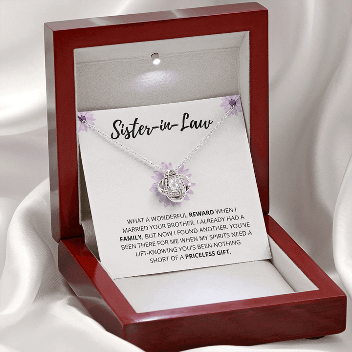 Sister In Law - Wonderful Reward - Love Knot Necklace
