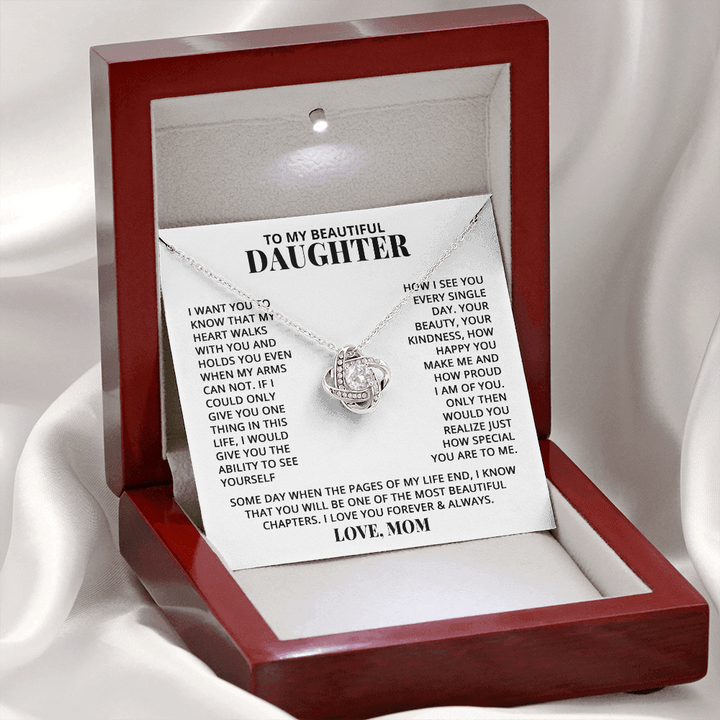 Daughter - Walk With You - Love Knot Necklace