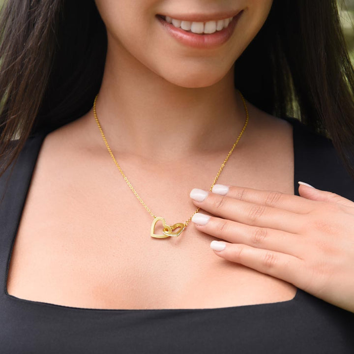 Granddaughter - Great Granddaughter - Interlocking Hearts Necklace