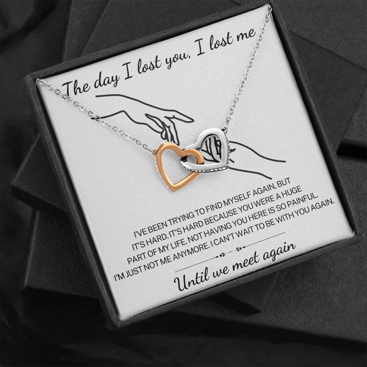 Until we meet again - Interlocking Hearts Necklace