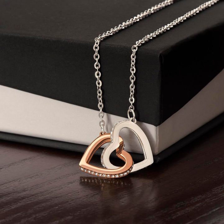 Until we meet again - Interlocking Hearts Necklace