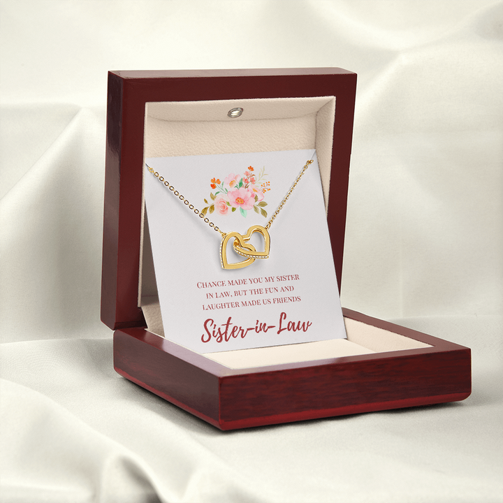 Sister in Law - Special Connection - Interlocking Hearts Necklace