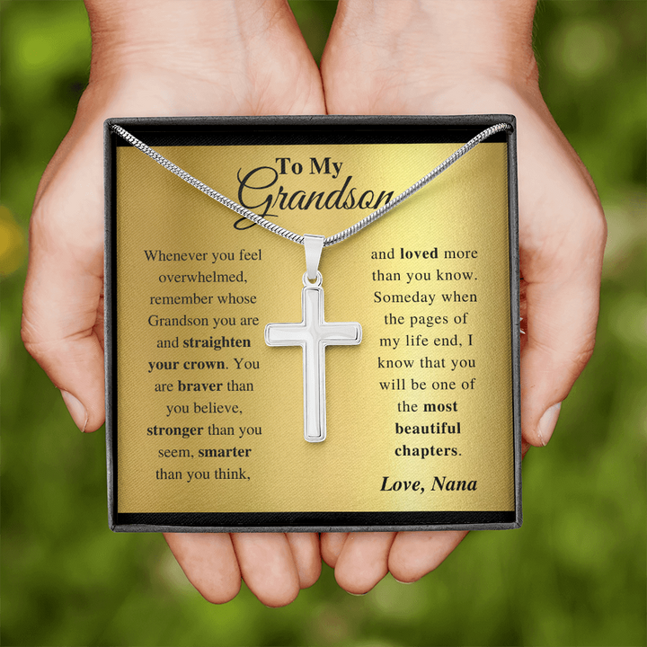 Grandson - Everyday - Cross Gift Necklase