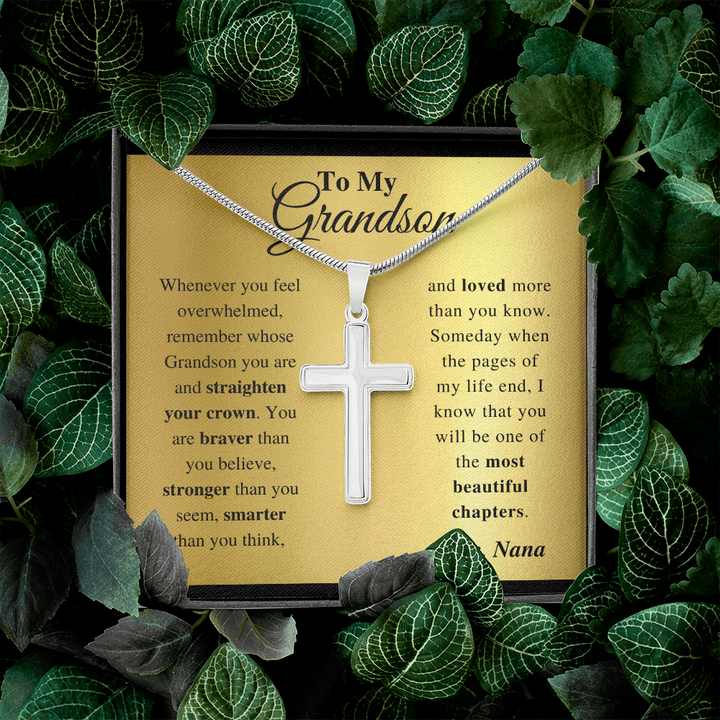 Grandson - Everyday - Cross Gift Necklase