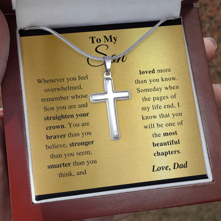 Son - Pages Of My Life - Cross Gift Necklase
