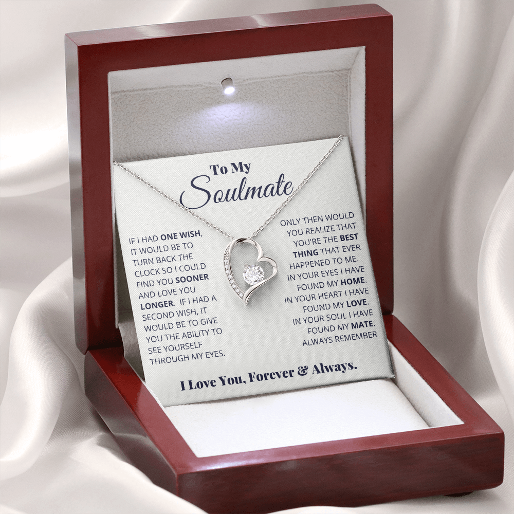 Soulmate - Forever & Always - Heart Necklace