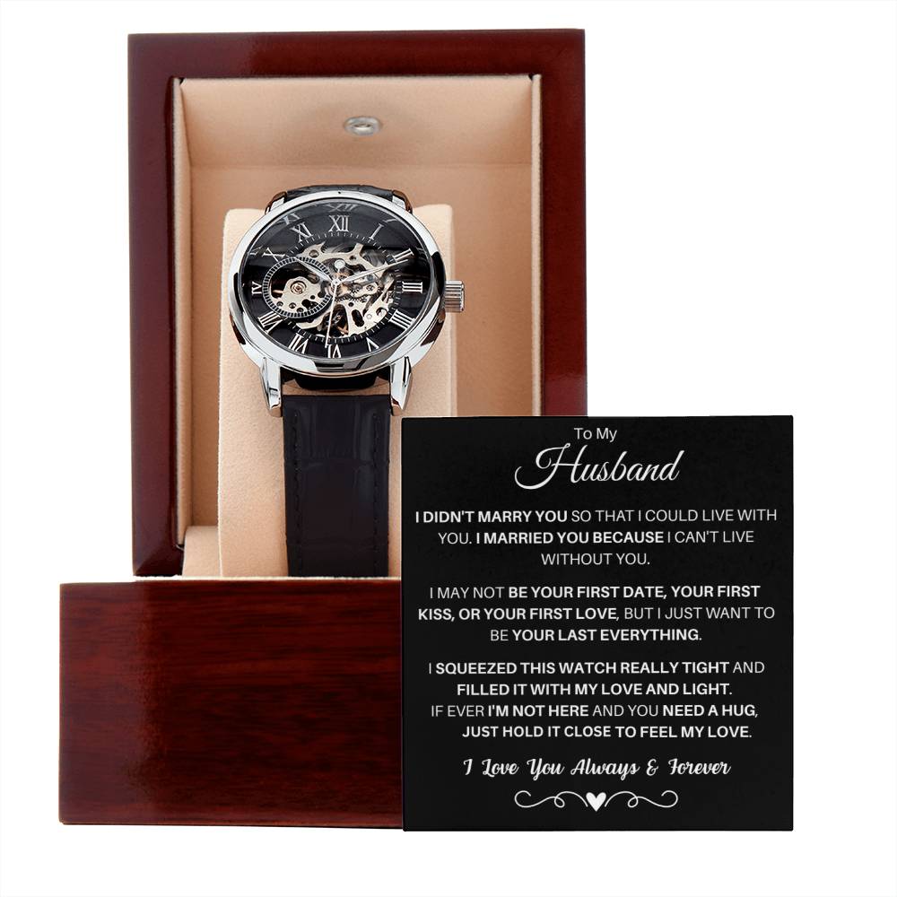 To My Husband - With Love - Open Watch