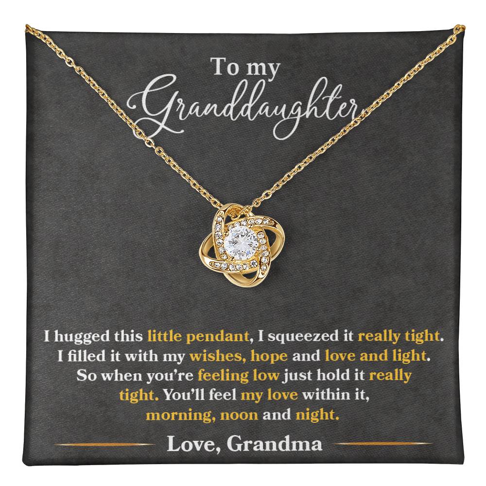 Granddaughter - I Hugged This Little Pendant