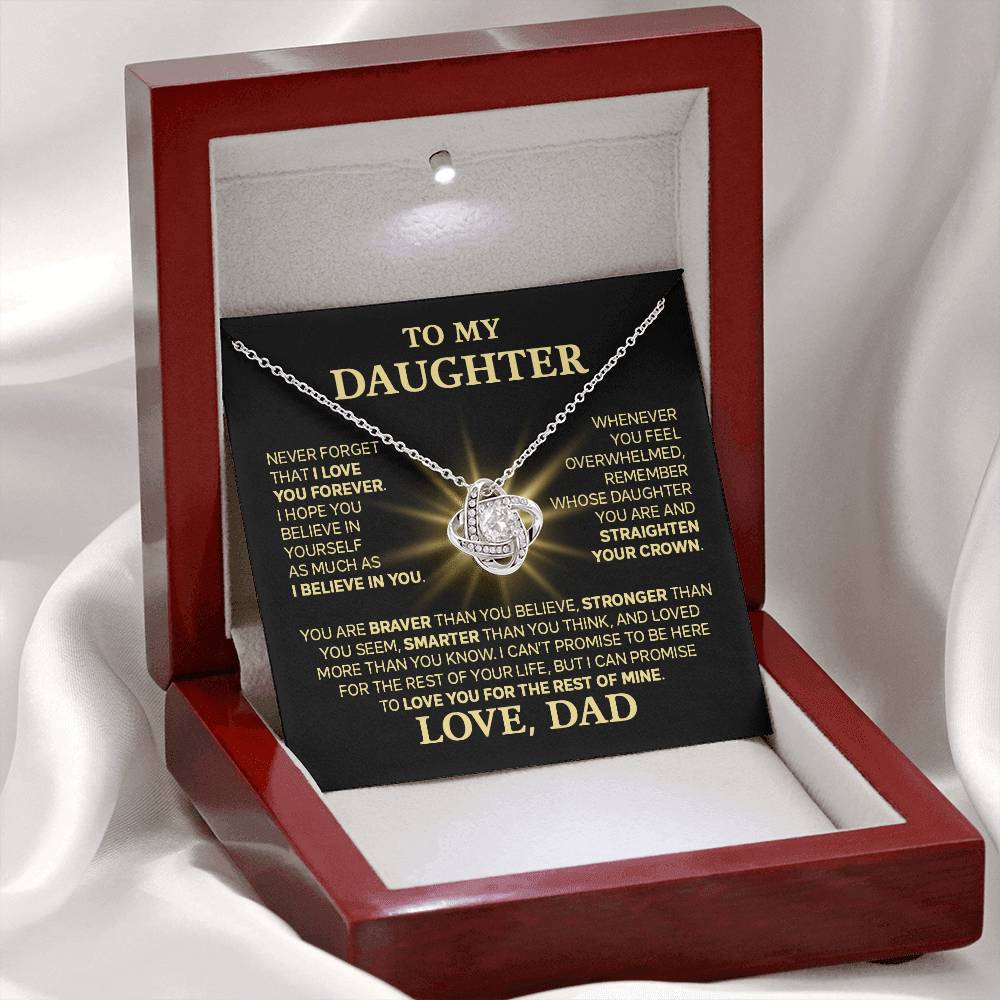 [Almost Sold Out] Daughter - My Promise - Love Knot Necklace